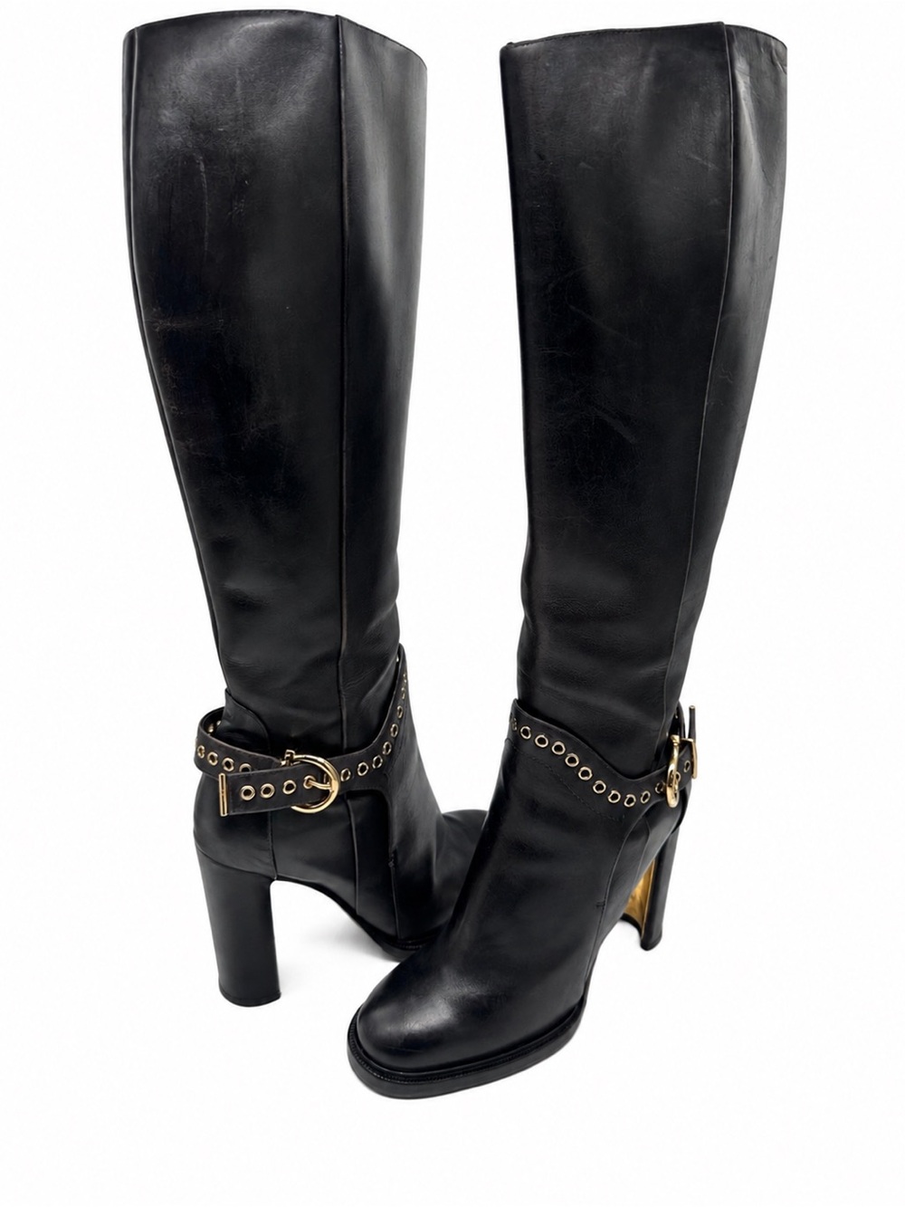 Salvatore Ferragamo Nadix  Leather Knee High Boots 9M